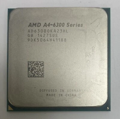 AMD A4 Series A4-6300B AD630BOKA23HL 3.7GHz Socket FM2 Dual Core Processor - Image 1 of 4