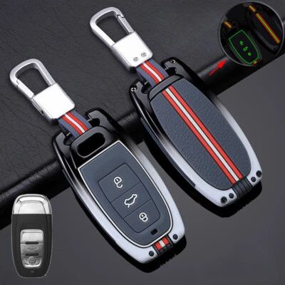 Zinc Alloy Silicone Car Key Case Cover For Audi A3 S3 RS3 A4 S4 RS4 A5 S5 A6 S6 - Image 1 of 4
