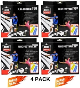 Juegos de fútbol con bandera para 10 jugadores cada caja con conos se adapta a jóvenes a adultos PACK DE 4 - Imagen 1 de 3