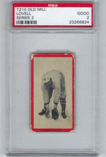 1910 T210 Old Mill baseball card Clarence Lovell, Norfolk Tars graded PSA 2