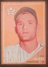 KEN HUBBS 1962 Topps Baseball card #461 Chicago Cubs NR MT