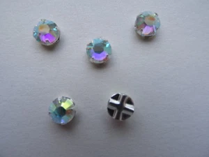 5 Swarovski® STRASS Steine im Kreuzkessel 6mm Art. 53103 FARBWAHL - Bild 1 von 11