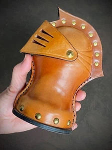 Selten Vintage - Konoike Seisakusho LEDER Mittelalter Ritter Helm, Skulptur/Bank/Box - Bild 1 von 18