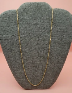 Michael Anthony 1.4mm Rope Twist Necklace Chain 14k Yellow Gold 7g Ladies 20" - Picture 1 of 10