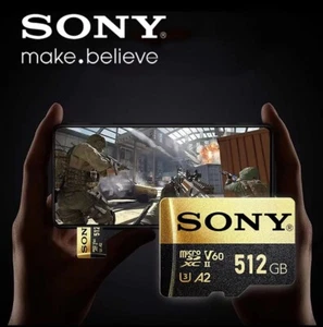 SONY Micro SD Card High Speed SD Memory Card 512GB MicroSD U3 A2 TF Flash Card - Picture 1 of 10