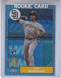 C.J. ABRAMS 2022 TOPPS UPDATE 1987 CROMO ARGENTO MOJO RC BLU #033/150 - Foto 1 di 1