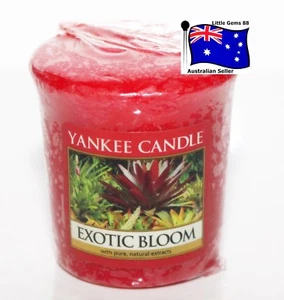 YANKEE CANDLE Votive Candle * Exotic Bloom * 15 HOURS BURNING * FLORAL - Picture 1 of 1