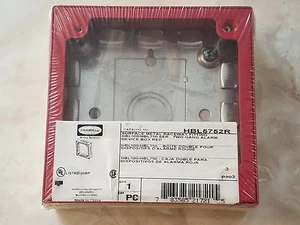 HUBBELL HBL5752R TWO-GANG ALARM DEVICE BOX NEW SEALED!!! - Picture 1 of 4