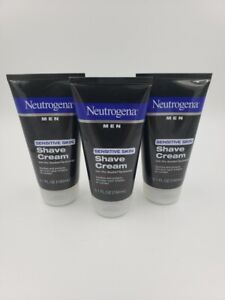 Neutrogena Men Sensitive Skin Shave Cream 5.1 FL OZ - Lot of 3
