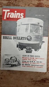 Trains Magazine July 1966 Brill Bullets on the Cover - Picture 1 of 14
