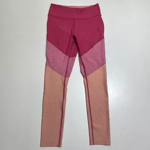 Outdoor Voices Leggings Womens S Pink Colorblock Pull On Stretch Gym Fitness - Picture 1 of 11