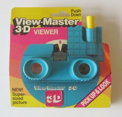 Model M Blue Color Push Button ViewMaster Viewer and Demo Reel New in Packaging - Image 1 of 2