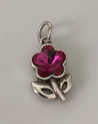 Брайтон цветок подвеска, ярко розовый кристалл Swarovski - Изображение 1 из 4