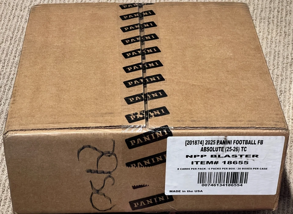 2025 Panini Absolute NFL Football Blaster Box Factory CASE 20 Boxes