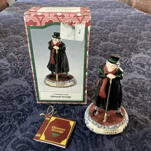 1993 Novelino Dickens A Christmas Carol Ebenezer Scrooge Vintage Boxed Figure  - Bild 1 von 14