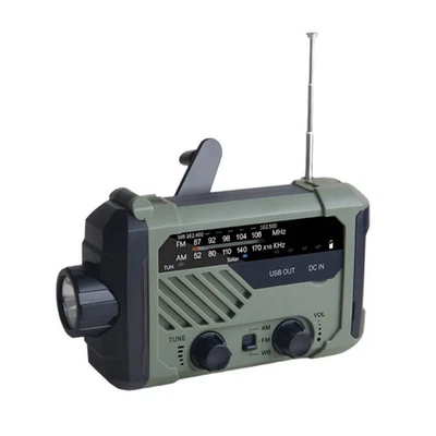Multifunktionales Solar-Notfallradio mit AM/FM-Bändern, Großer Taschenlampe6776 - Bild 1 von 4