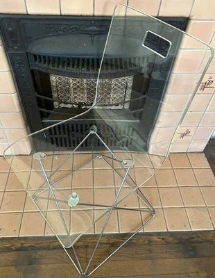 Acrylic transparent chair Eames Lucite style Molded Shell Chrome Eiffel Base - Image 1 of 4