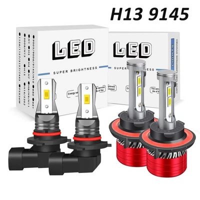 Combo de 4 faros LED + bombillas antiniebla 6000 k para Mitsubishi Raider 2006-2009 Foto 1 de 4