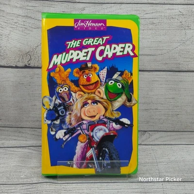 VTG The Great Muppet Caper (VHS, 1993) Authentic | Green Clamshell - Image 1 of 4