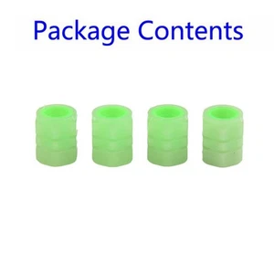 4 Pcs Tire Valve Cap Luminous Car Vehicle Wheel Prank Valve Cap Glow Dust-Cover - Picture 1 of 24
