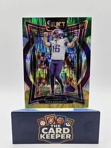 2024 Panini Select Will Reichard Green and Yellow Shock Concourse #21 Vikings RC - Picture 1 of 3