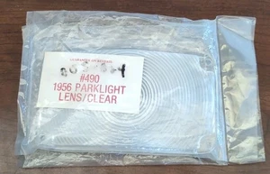 1956 Chevrolet Belair #490 Parking Light Lens Clear Pair/ Classic Reproduction - Foto 1 di 6
