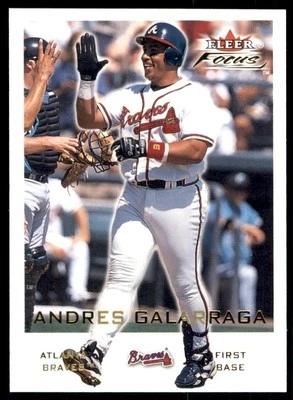 2001 Fleer Focus Andres Galarraga Atlanta Braves #168 - Image 1 of 2
