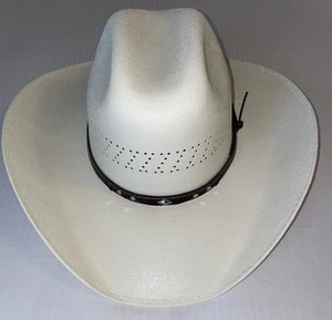 White Cowboy Hat Western Wear (made in Mexico)(size L) - Picture 1 of 10