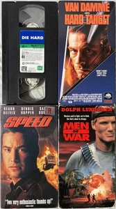 4 VHS Action Film Lot-DIE HARD, HARD TARGET, SPEED, MEN OF WAR *KOSTENLOSER VERSAND* - Bild 1 von 9
