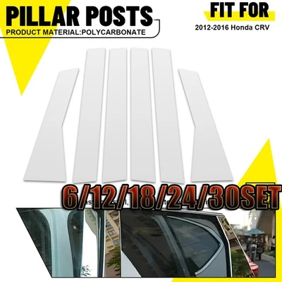 Postes de pilar de cromo inoxidable QAA moldura de ventana para Honda CRV 2012-20166-30x Foto 1 de 4