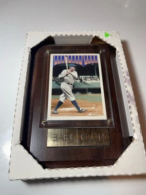 Babe Ruth Wood Plaque Picture Baseball Sports Collectibles - Image 1 of 4