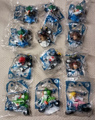 Lot (12) NEW Mario Kart Toys Yoshi Toad Bowser Donkey Kong Princess Peach 2014 - Image 1 of 4