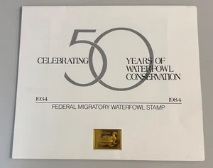 1984 Federal Duck Stamp Print - The Golden 50th Anniversary Medallion Set - Picture 1 of 10