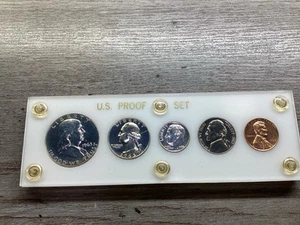 1963-U.S. Mint Proof Set in Capital Holder w/5 Coins 90% Silver-090425-93 - Picture 1 of 4