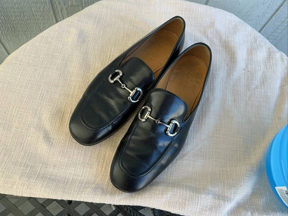 Zapatos Gucci Hombre Usados Talla 8 Negros En Excelente Estado Usados Ocasionalmente Foto 1 de 4