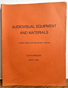 AUDIOVISUAL EQUIPMENT AND MATERIALS BASIC REPAIR MAINTENANCE GUIDE MANUAL 1979 - Imagen 1 de 12