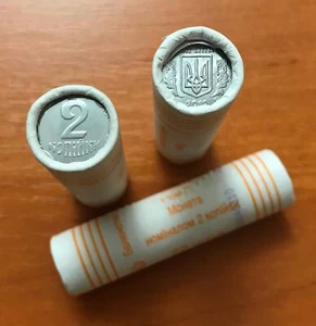 UCRANIA - Bank ROLL (50 monedas) x 2 KOPIYKY (kopecks) 2010, KM # 4 b - UNC - Imagen 1 de 4
