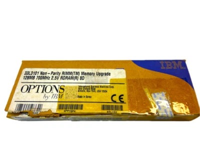 33L3101 I Open Box IBM 128MB RDRAM RIMM 700MHz 184 Pin Memory Module - Image 1 of 3