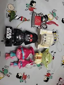 Star Wars And Disney Christmas Ornaments Lot Of 7 - Picture 1 of 5