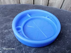 Blue Art Glass Coaster McKee Style Delphite Great for Mulitple Party Gifts! - Picture 1 of 2