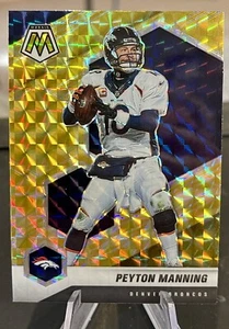 2021 Panini Mosaic Football Yellow Reactive Peyton Manning - Denver Broncos #67 - Foto 1 di 2