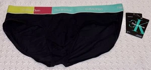 CALVIN KLEIN This Is Love Pride Black Red Green Hip Brief Underwear Mens 2XL XXL - Picture 1 of 5