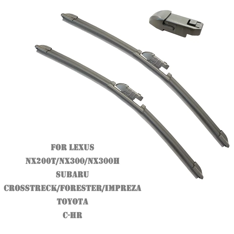Front Windshield Wiper Blades Fits LEXUS NX200T 15-17 NX300 18-21 NX300H 2016-21 - Image 1 of 4