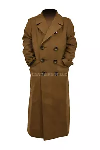 Men's 10th Doctor Who Movie Stylish Costume Outer Winterwear Trench Coat - Picture 1 of 4