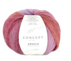 (kg/198€) NEU! ANGELO by Katia Concept F205 100g Farbverlauf riesige LL weich