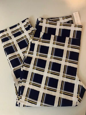 NY&C  The Whitney Pull On Pant High Waist Ankle Size Large multi-color - Image 1 of 3