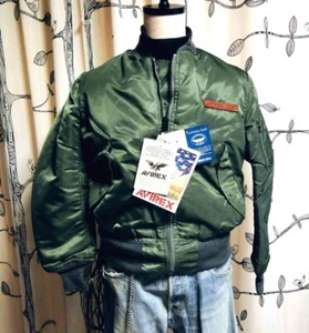 Avirex MA-1 90's Deadstock Made in USA Size M JAPAN NEW - Picture 1 of 7