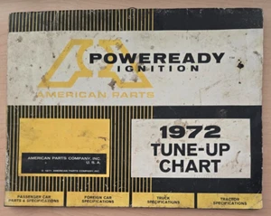 American Parts - Poweready Ignition - 1972 Tune-Up Chart        C - Picture 1 of 8