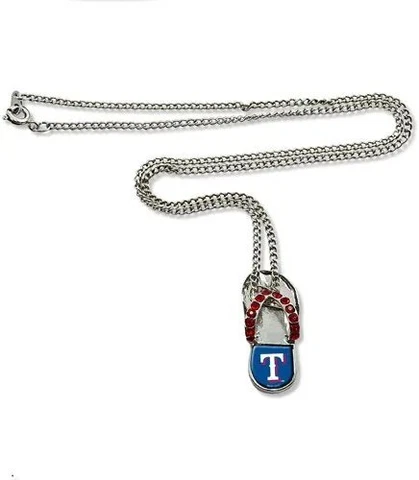 Texas Rangers - MLB Crystal Flip Flop Necklace Cover