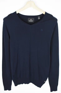 SCOTCH & SODA Jumper Men's MEDIUM Knitted Pullover V-Neck Long Sleeve Blue - Picture 1 of 7